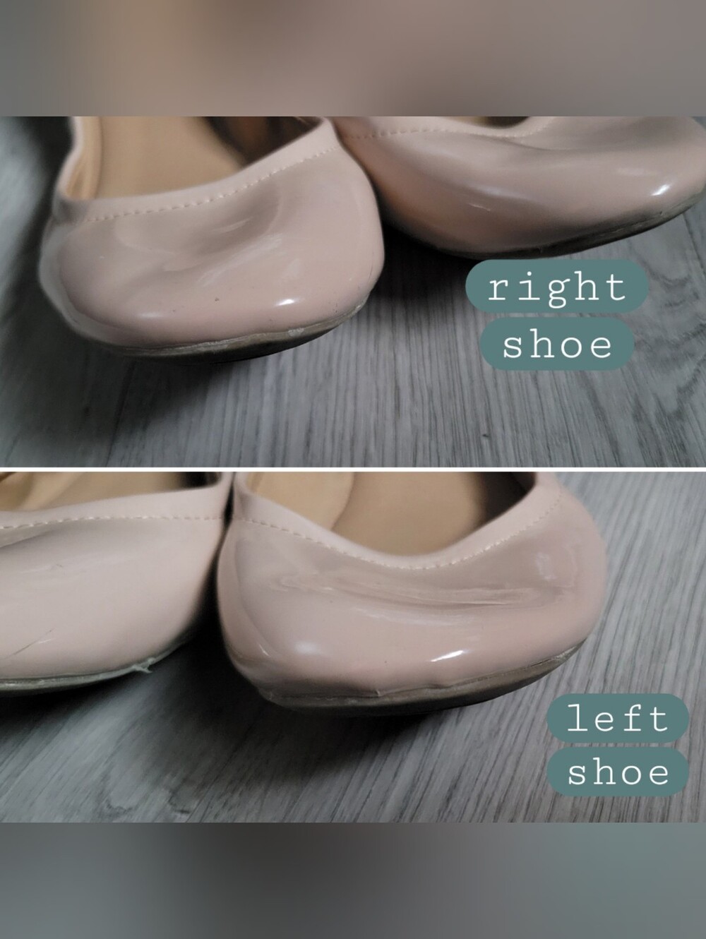 Mossimo Glossy Patent Leather Nude Cream Round Toe Ballet Flats, US 6.5 EU 37 - Picture 6 of 14